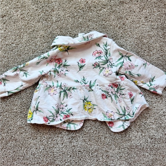 Carters baby girl 2- piece outfit set jacket pant set floral size 12 months - Picture 6 of 9